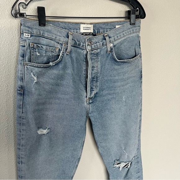 Citizens of Humanity Jolene Cropped Straight Leg Jeans Blue Jay Denim Women’s 29 - Picture 3 of 13